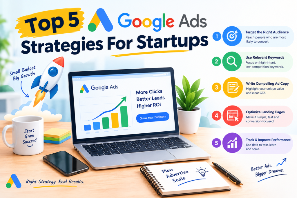 Top 5 Google Ads Strategies For Startups