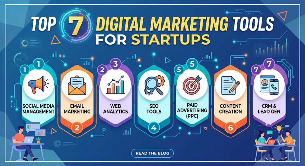 Top 7 Digital Marketing Tools For Startups